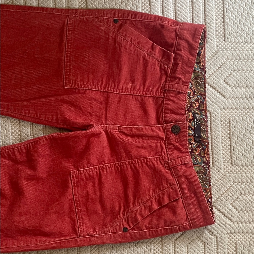 Prana velvety soft cords 8/32 inseam